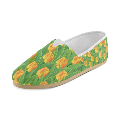 Tulip Orange Pattern Print Design TP07 Women Casual Shoes-JorJune.com