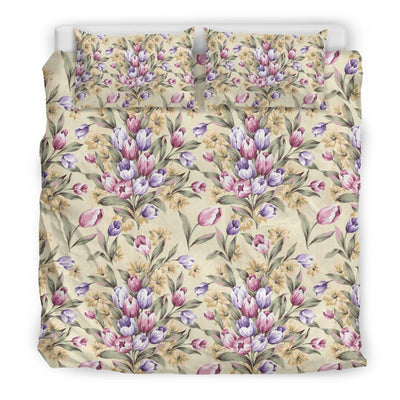 Tulip Pattern Print Design TP04 Duvet Cover Bedding Set-JORJUNE.COM