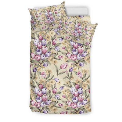 Tulip Pattern Print Design TP04 Duvet Cover Bedding Set-JORJUNE.COM