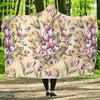 Tulip Pattern Print Design TP04 Hooded Blanket-JORJUNE.COM
