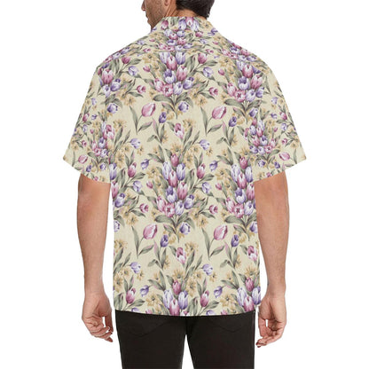 Tulip Pattern Print Design TP04 Men Hawaiian Shirt-JorJune