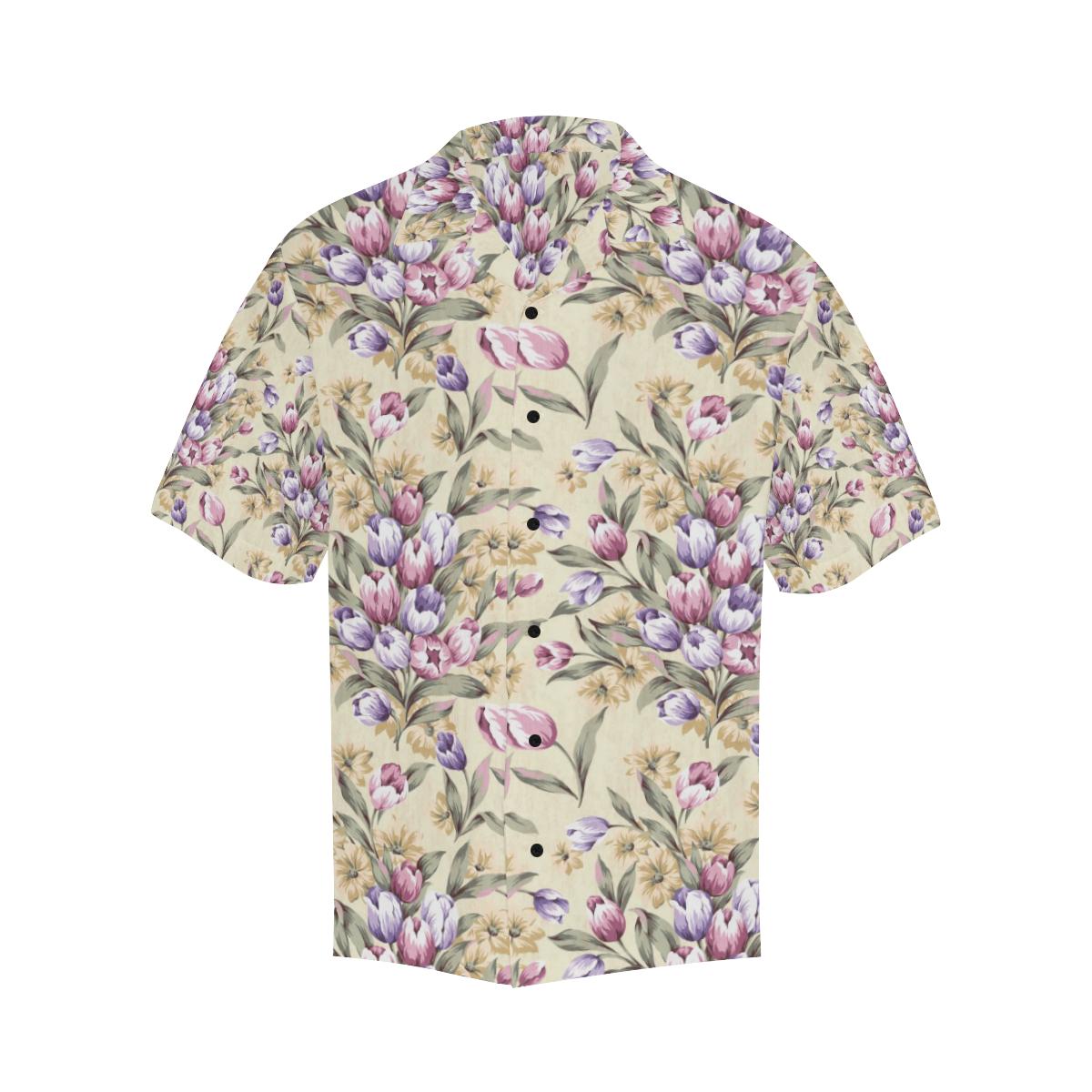 Tulip Pattern Print Design TP04 Men Hawaiian Shirt-JorJune