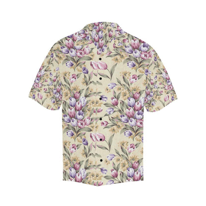Tulip Pattern Print Design TP04 Men Hawaiian Shirt-JorJune