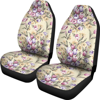 Tulip Pattern Print Design TP04 Universal Fit Car Seat Covers-JorJune