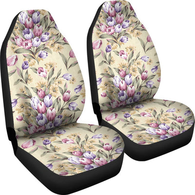 Tulip Pattern Print Design TP04 Universal Fit Car Seat Covers-JorJune