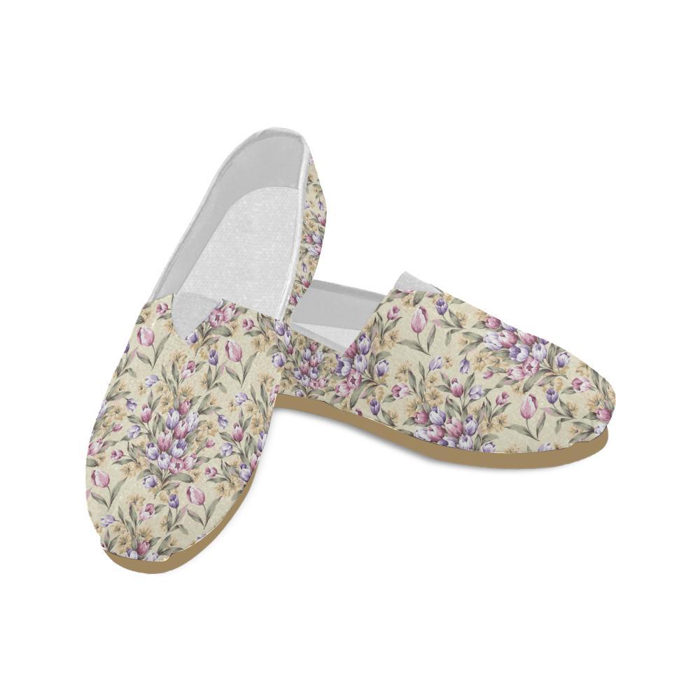 Tulip Pattern Print Design TP04 Women Casual Shoes-JorJune.com