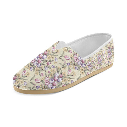Tulip Pattern Print Design TP04 Women Casual Shoes-JorJune.com