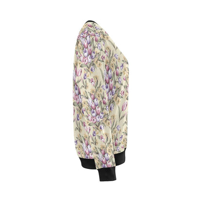 Tulip Pattern Print Design TP04 Women Long Sleeve Sweatshirt-JorJune
