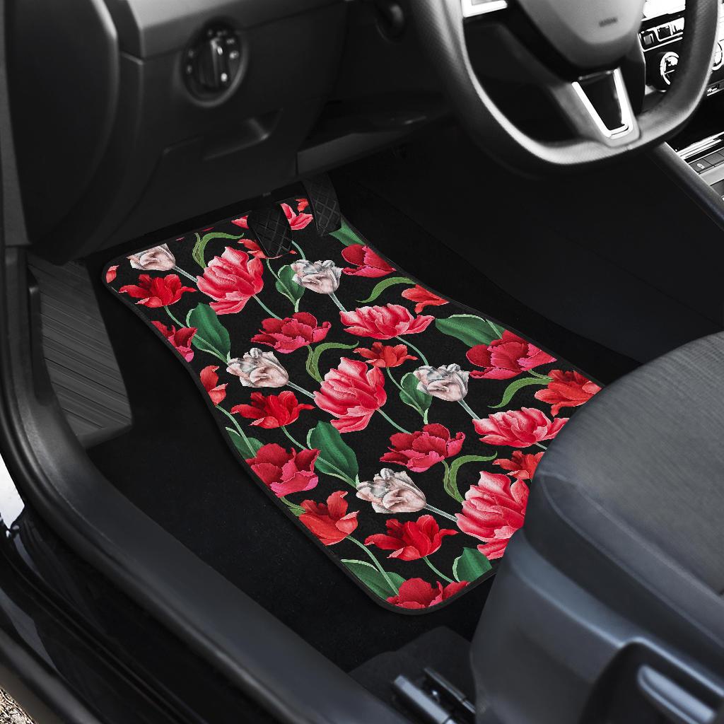 Tulip Pattern Print Design TP08 Car Floor Mats-JORJUNE.COM