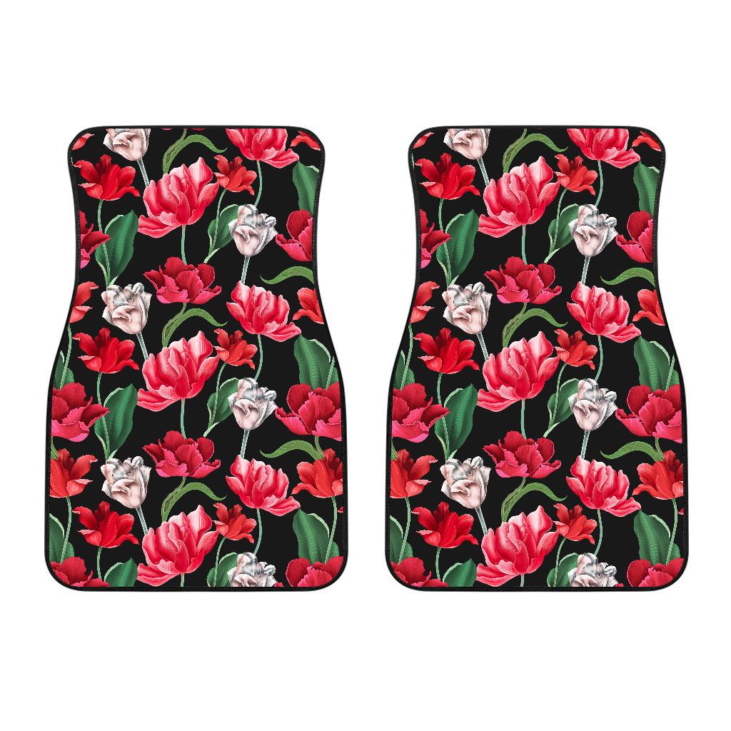 Tulip Pattern Print Design TP08 Car Floor Mats-JORJUNE.COM