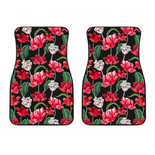 Tulip Pattern Print Design TP08 Car Floor Mats-JORJUNE.COM