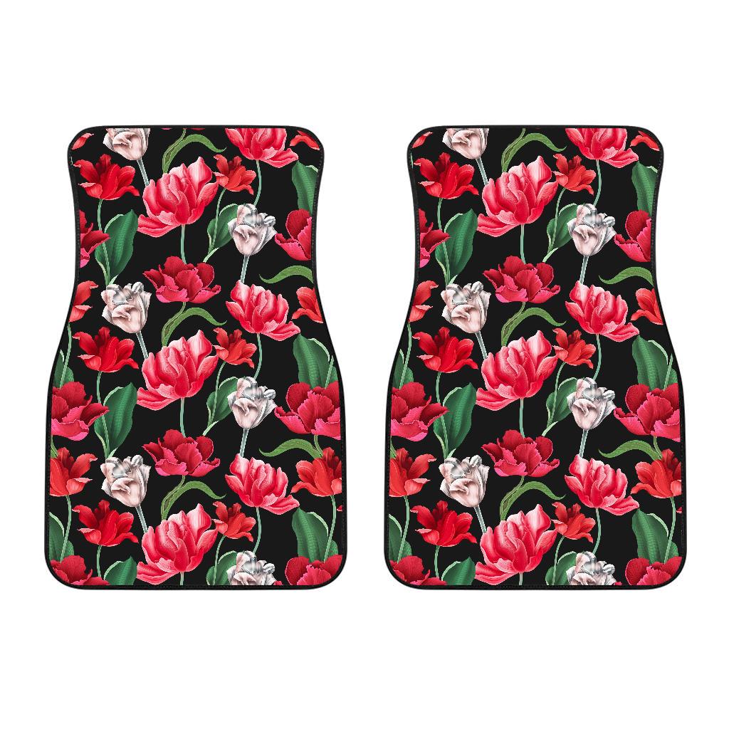 Tulip Pattern Print Design TP08 Car Floor Mats-JORJUNE.COM