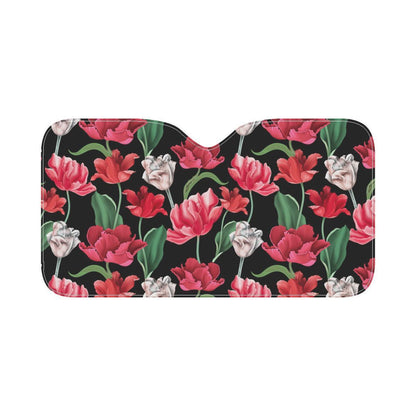 Tulip Pattern Print Design TP08 Car Sun Shade-JorJune
