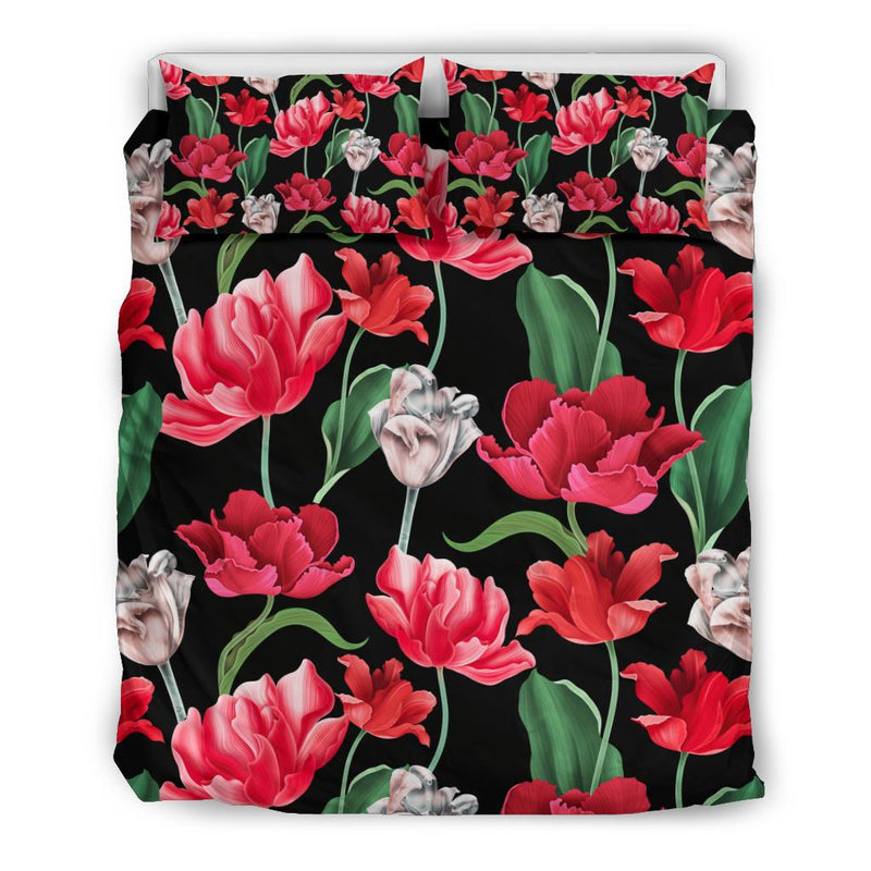 Tulip Pattern Print Design TP08 Duvet Cover Bedding Set-JORJUNE.COM