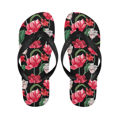 Tulip Pattern Print Design TP08 Flip Flops-JorJune