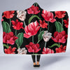 Tulip Pattern Print Design TP08 Hooded Blanket-JORJUNE.COM