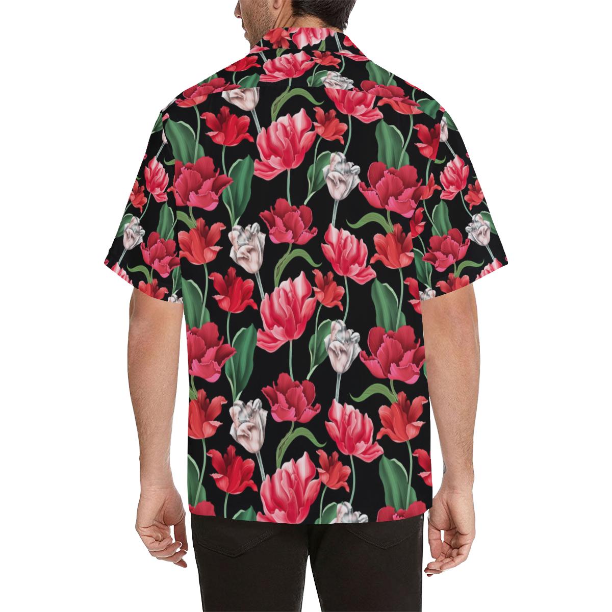 Tulip Pattern Print Design TP08 Men Hawaiian Shirt-JorJune