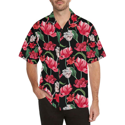 Tulip Pattern Print Design TP08 Men Hawaiian Shirt-JorJune