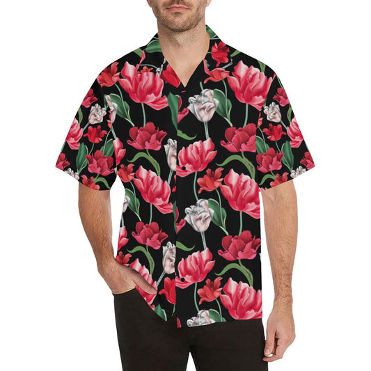 Tulip Pattern Print Design TP08 Men Hawaiian Shirt-JorJune