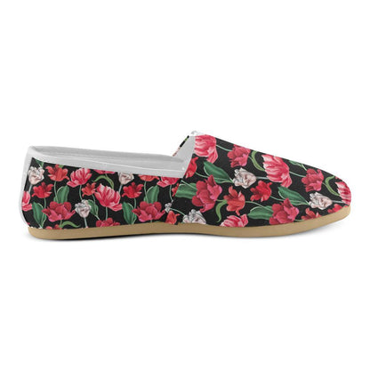 Tulip Pattern Print Design TP08 Women Casual Shoes-JorJune.com
