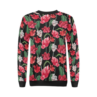 Tulip Pattern Print Design TP08 Women Long Sleeve Sweatshirt-JorJune