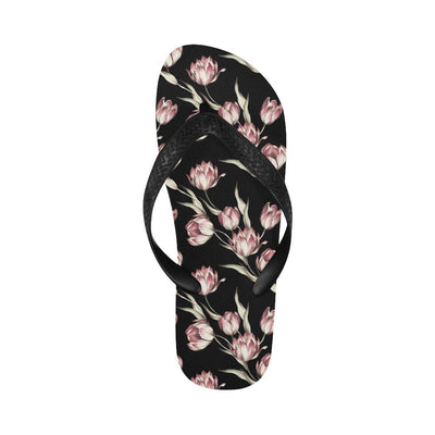 Tulip Pink Pattern Print Design TP02 Flip Flops-JorJune