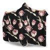 Tulip Pink Pattern Print Design TP02 Hooded Blanket-JORJUNE.COM