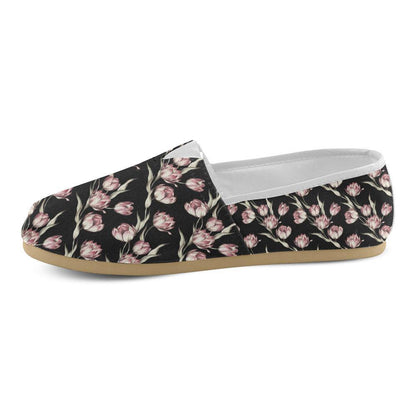 Tulip Pink Pattern Print Design TP02 Women Casual Shoes-JorJune.com
