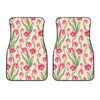 Tulip Pink Pattern Print Design TP06 Car Floor Mats-JORJUNE.COM