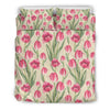 Tulip Pink Pattern Print Design TP06 Duvet Cover Bedding Set-JORJUNE.COM