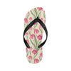 Tulip Pink Pattern Print Design TP06 Flip Flops-JorJune