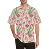 Tulip Pink Pattern Print Design TP06 Men Hawaiian Shirt-JorJune