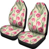 Tulip Pink Pattern Print Design TP06 Universal Fit Car Seat Covers-JorJune