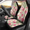 Tulip Pink Pattern Print Design TP06 Universal Fit Car Seat Covers-JorJune