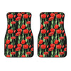 Tulip Red Pattern Print Design TP03 Car Floor Mats-JORJUNE.COM