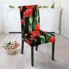 Tulip Red Pattern Print Design TP03 Dining Chair Slipcover-JORJUNE.COM