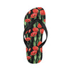 Tulip Red Pattern Print Design TP03 Flip Flops-JorJune