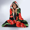 Tulip Red Pattern Print Design TP03 Hooded Blanket-JORJUNE.COM