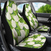 Tulip White Pattern Print Design TP05 Universal Fit Car Seat Covers-JorJune