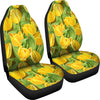 Tulip Yellow Pattern Print Design TP010 Universal Fit Car Seat Covers-JorJune