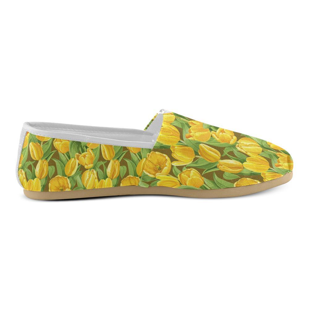 Tulip Yellow Pattern Print Design TP010 Women Casual Shoes-JorJune.com
