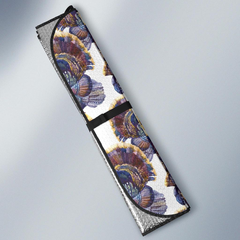 Turkey Pattern Print Design 01 Car Sun Shades-JORJUNE.COM