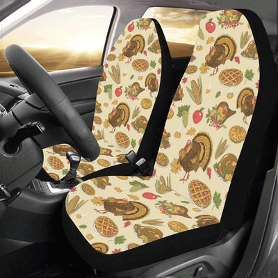 Turkey Pattern Print Design 02 Car Seat Covers (Set of 2)-JORJUNE.COM