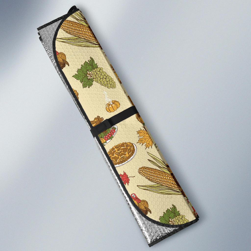 Turkey Pattern Print Design 02 Car Sun Shades-JORJUNE.COM