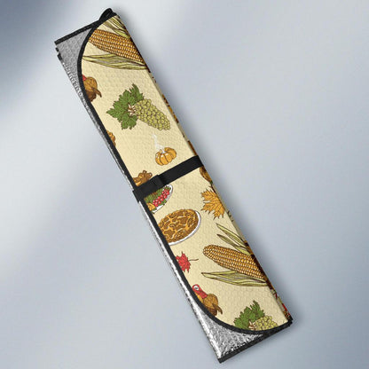 Turkey Pattern Print Design 02 Car Sun Shades-JORJUNE.COM