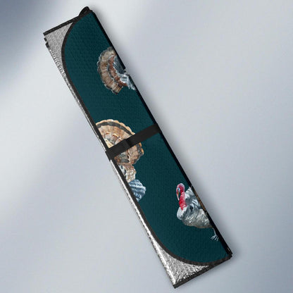 Turkey Pattern Print Design 03 Car Sun Shades-JORJUNE.COM