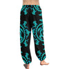 turquoise Tribal Sea Turtle Hawaiian Harem Pants