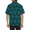 turquoise Tribal Sea Turtle Hawaiian Men Hawaiian Shirt-JorJune