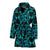 Turquoise Tribal Sea Turtle Hawaiian Women Bath Robe