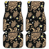 Turtle Polynesian Tribal Hawaiian Front and Back Car Floor Mats